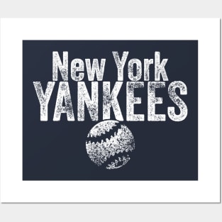 YANKEES Baseball Weathered Posters and Art